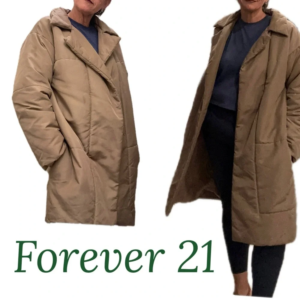 Forever 21 Beige puffer‎ jacket